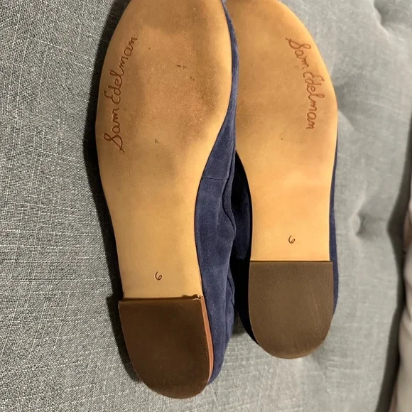 Sam Edelman Women's Felicia Navy Suede Flats - Picture 5 of 5